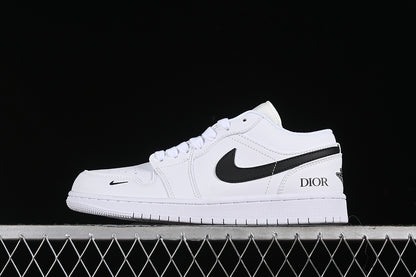 Nike Air Jordan 1 Retro Low DIOR White Black Sneakers
