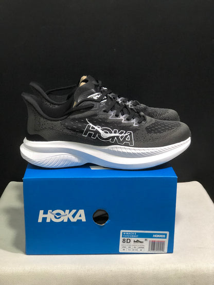 Hoka One One Mach 6 Wear-resistant Breathable Low-top Running Shoes Sneakers Black