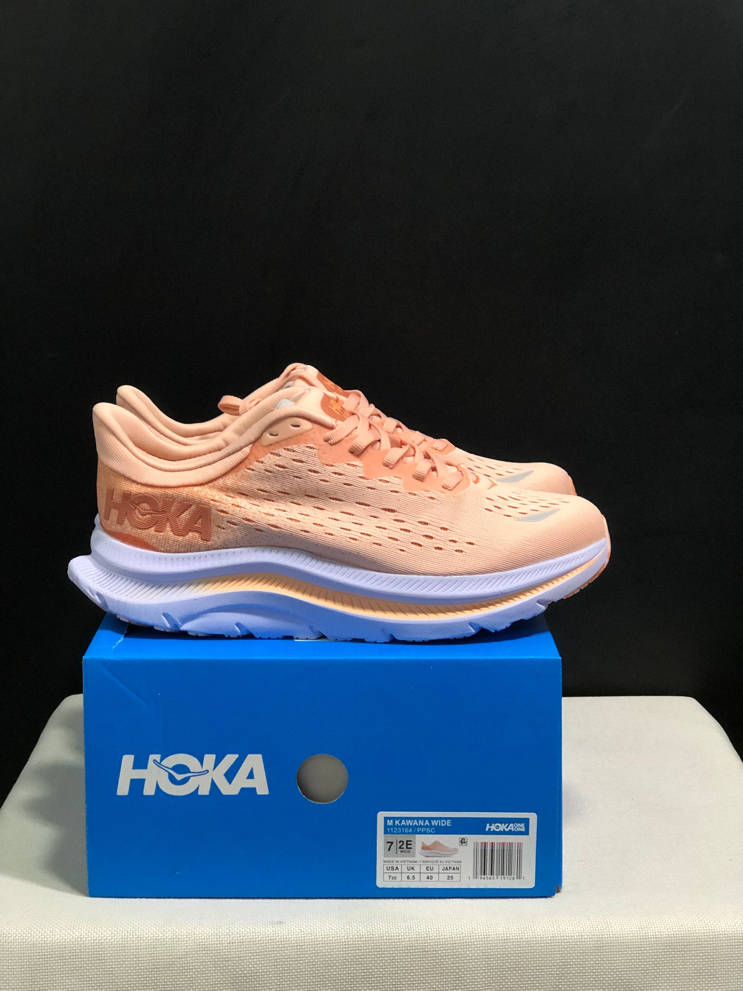 Hoka One One Kawana Cushioning Comfortable Gym Running Shoes Sneakers Light Orange