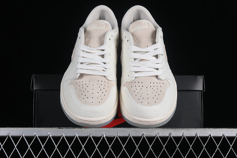 Chris Paul Nike Air Jordan 1 Low OG Light Cream And Sail Sneakers