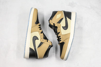 Nike Air Jordan 1 Retro High Black Mushroom Sneakers