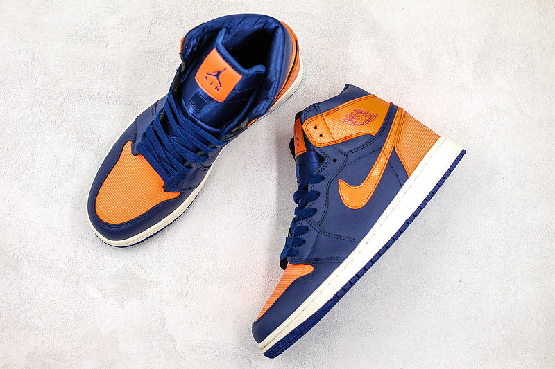 Nike Air Jordan 1 Retro High Royal Blue Orange Sneakers