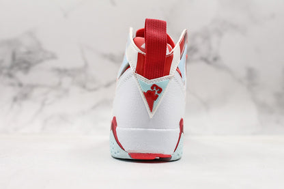 Nike Air Jordan 7 Retro Mist White Red Sneakers