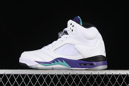 Nike Air Jordan 5 Retro Grape White New Emerald-Grp Sneakers