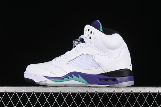Nike Air Jordan 5 Retro Grape White New Emerald-Grp Sneakers