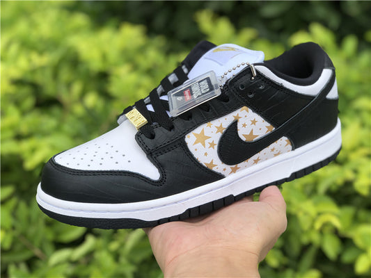 Nike SB Dunk Low Supreme Black Stars Sneakers