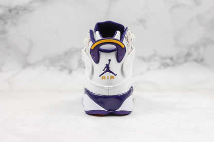 Nike Air Jordan 6 Rings White Purple Sneakers