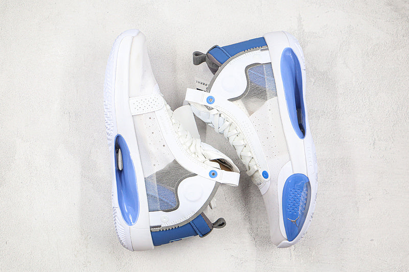 Nike Air Jordan 34 White Navy Sneakers