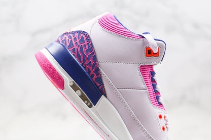 Nike Air Jordan 3 Retro 2019 Barely Grape Pink Hyper Crimson Sneakers