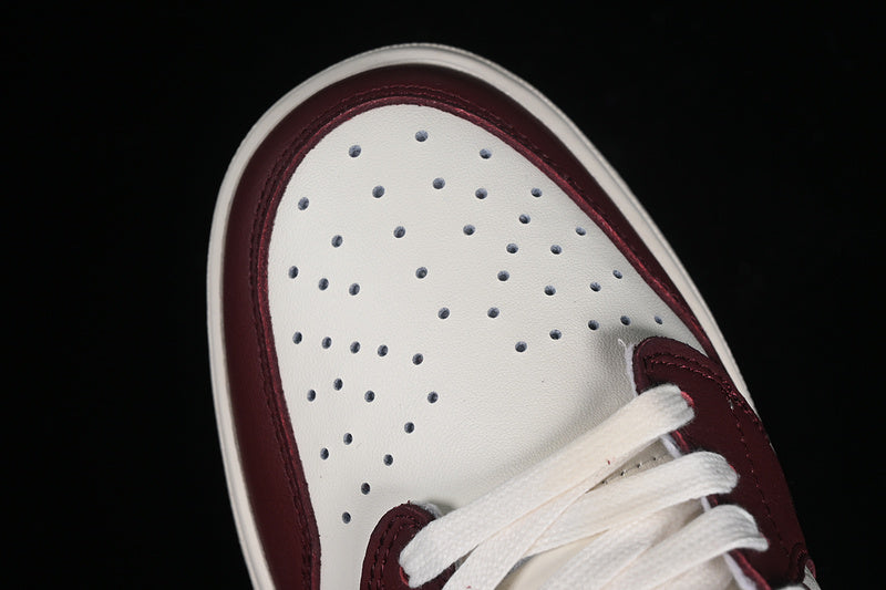 Nike Air Jordan 1 Low LV Travis Scott Fragment Design OG SP White Red Silver Sneakers