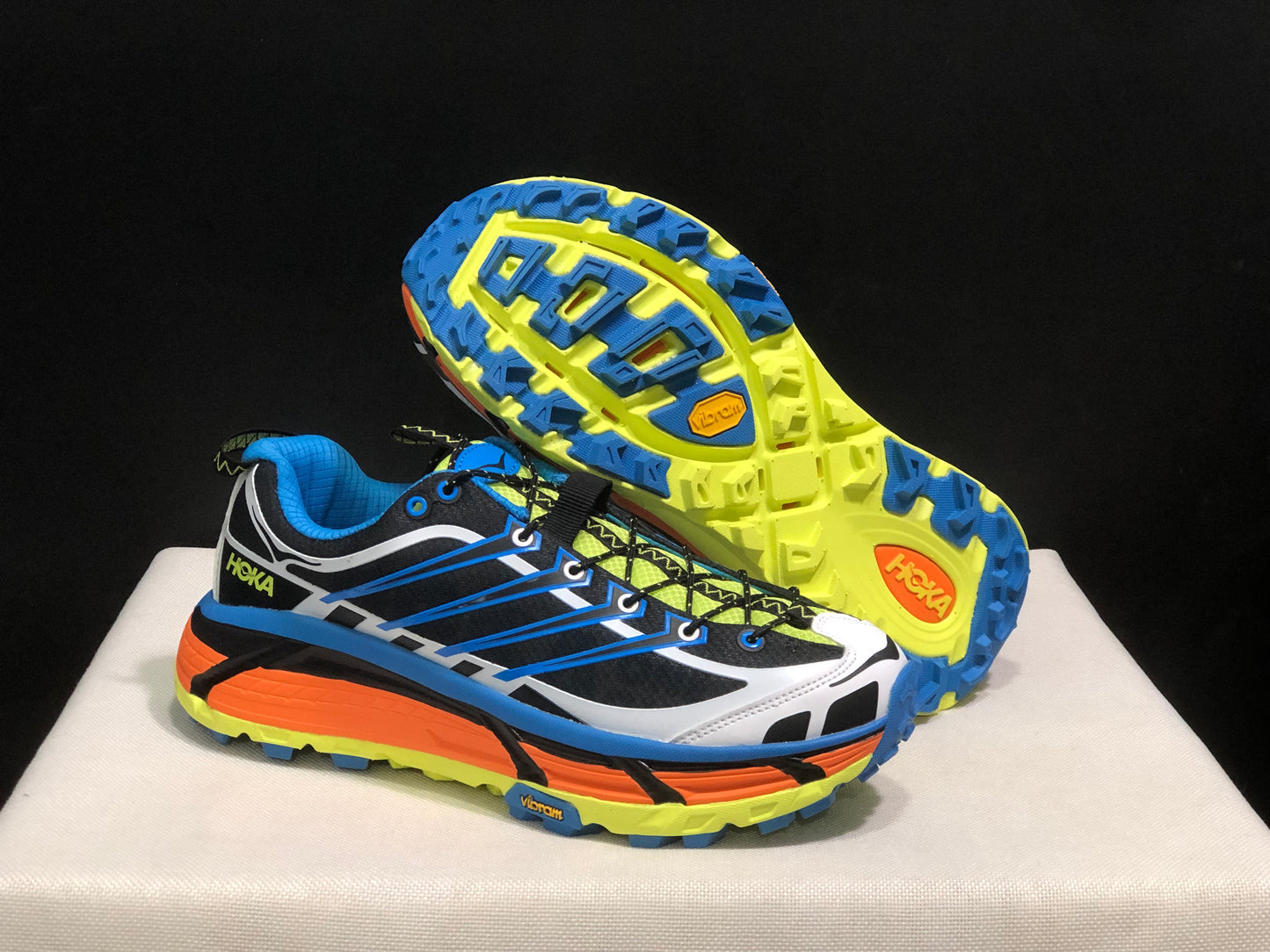 Hoka One One Mafate Three 2 Anti-slip Running Shoes Sneakers Blue