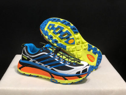 Hoka One One Mafate Three 2 Anti-slip Running Shoes Sneakers Blue
