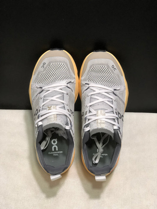 On Running Cloudsurfer Trail Waterproof Comfortable And Breathable Running Shoes Silver/Gold