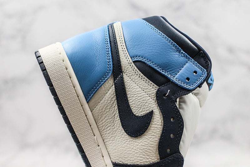 Nike Air Jordan 1 Retro High-Top Obsidian UNC 2019 Blue Sneakers