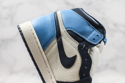 Nike Air Jordan 1 Retro High-Top Obsidian UNC 2019 Blue Sneakers