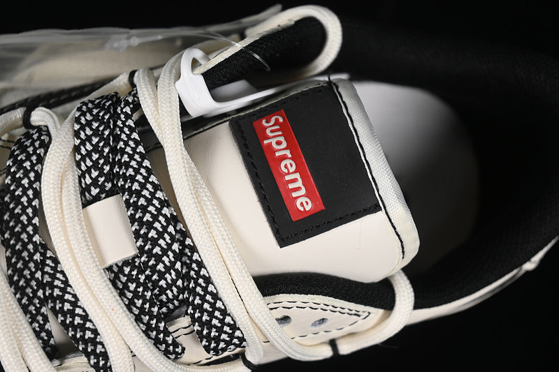 Travis Scott Fragment Design Nike Air Jordan 1 Low Supreme OG SP Black White Sneakers