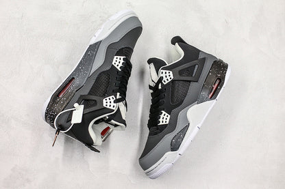 Nike Air Jordan 4 Retro Fear Black White Grey Sneakers