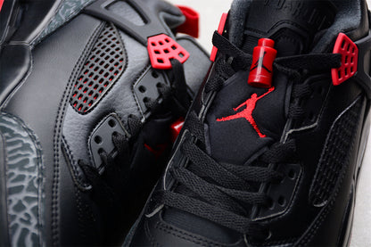 Nike Air Jordan Spizike Low Bred Black Gym Red Cool Grey Sail Sneakers