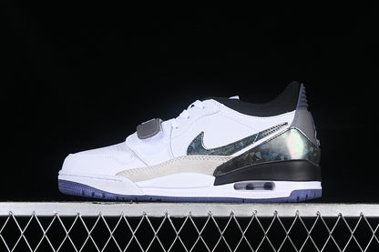 Nike Air Jordan Legacy 312 Low 25th Anniversary Grey White Purple Sole Sneakers