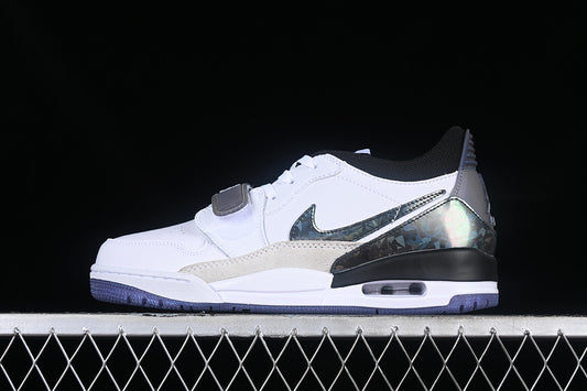 Nike Air Jordan Legacy 312 Low 25th Anniversary Grey White Purple Sole Sneakers