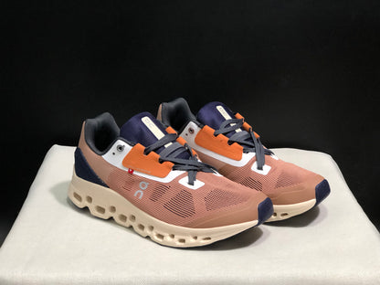 On Running Cloudstratus Breathable Support Running Shoes Reddish Brown