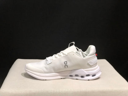 On Running Cloudnova Flux Comfortable Running Shoes All White