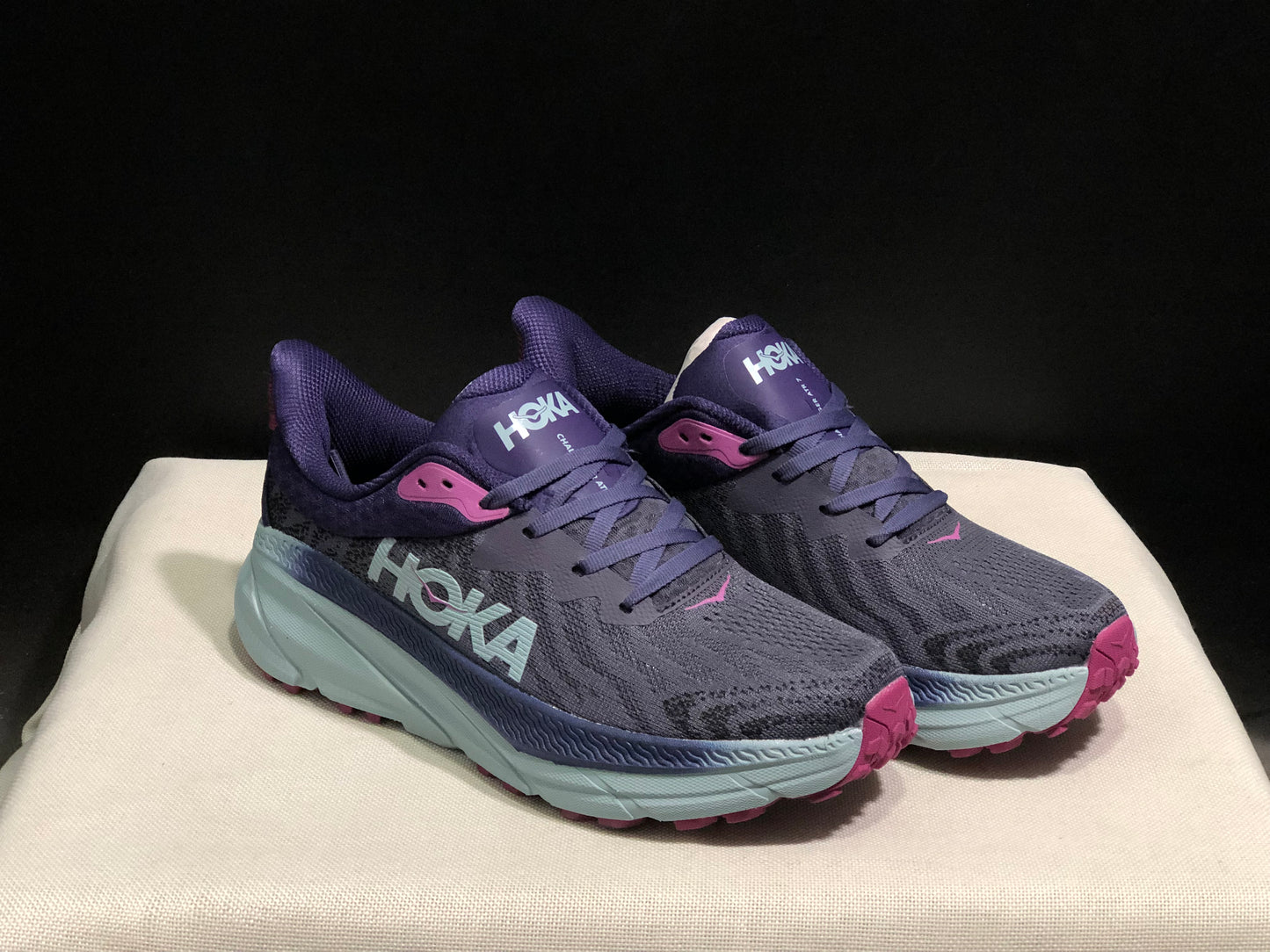 Hoka One One Challenger 7 Shock-absorbing Breathable Running Shoes Sneakers Purple