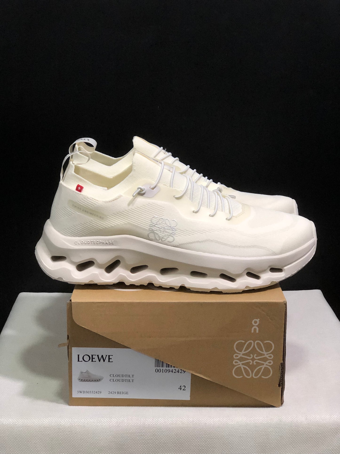 LOEWE x On Running Cloudtilt Running Shoes Co-Signed Edition Beige