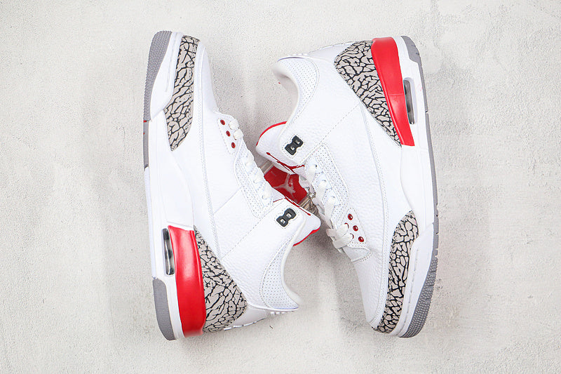 Nike Air Jordan 3 Retro Katrina Hall of Fame 2018 White Red Sneakers