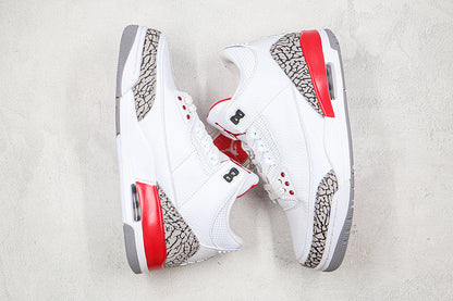 Nike Air Jordan 3 Retro Katrina Hall of Fame 2018 White Red Sneakers