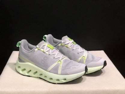 On Running Cloudsurfer Trail Waterproof Comfortable And Breathable Running Shoes Frost/Lima