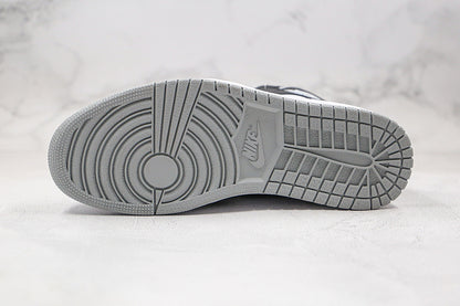 Nike Air Jordan 1 Retro High Grey Sole Black White Sneakers