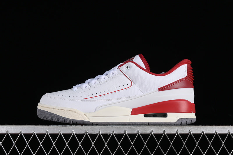 Nike Air Jordan 2/3 Retro Cement Grey Varsity Red White Sneakers