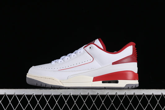 Nike Air Jordan 2/3 Retro Cement Grey Varsity Red White Sneakers
