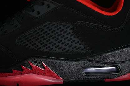 Nike Air Jordan 5 Retro Low Gym Red Metallic Hematite Black Sneakers