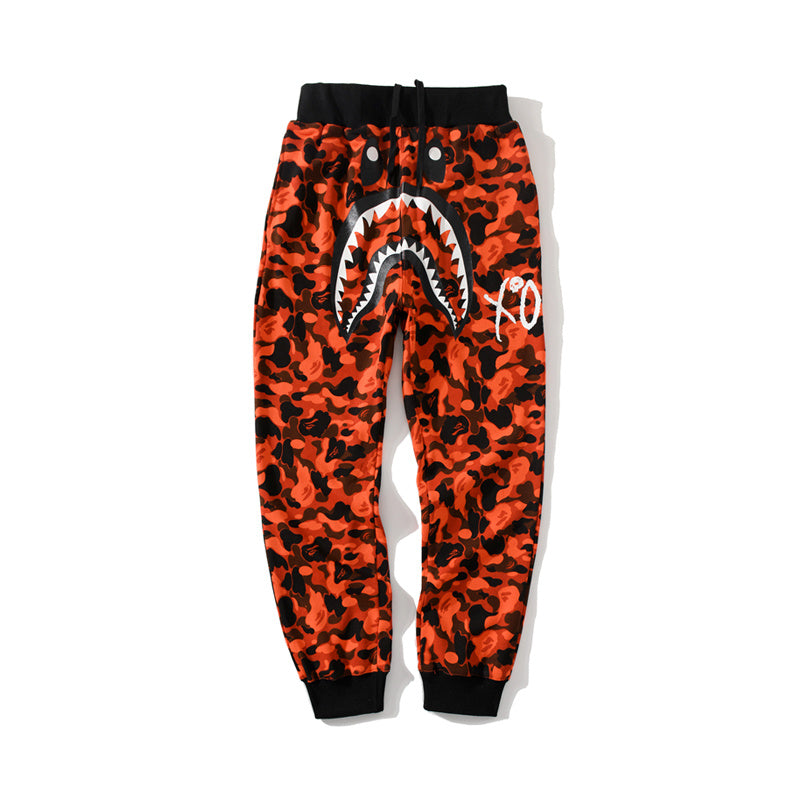 A Bathing Ape BAPE x XO Co-Branded Edition Camouflage Red Pants