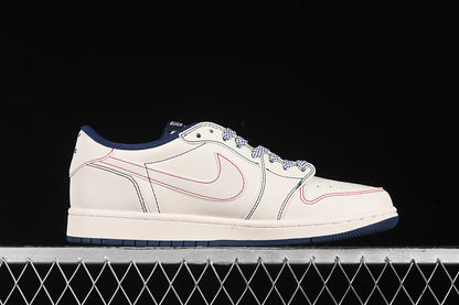 Nike Air Jordan 1 Low Givenchy Travis Scott Fragment Design OG SP Red Blue White Sneakers