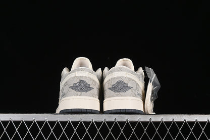Nike Air Jordan 1 Low GUCCI White Grey Sneakers