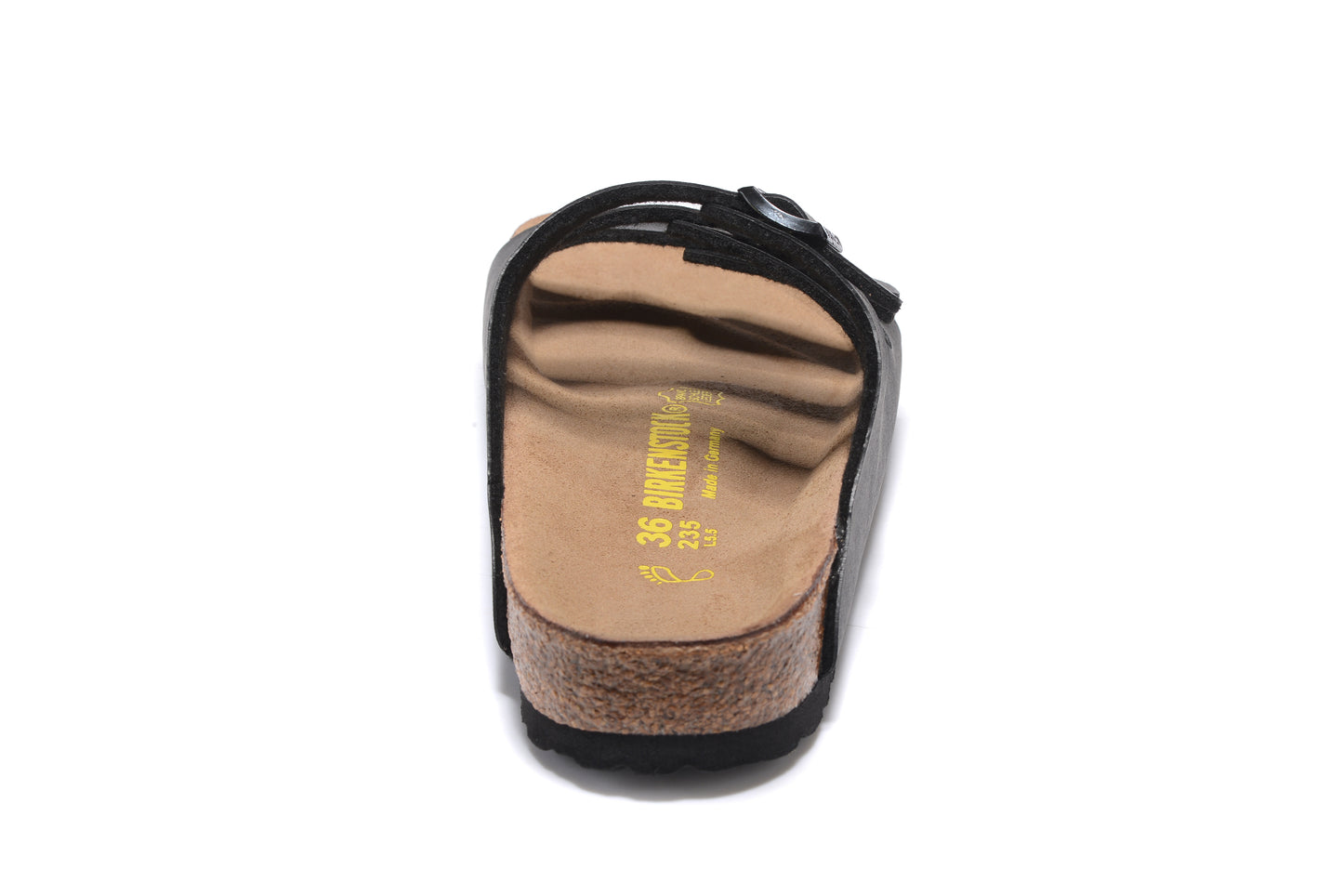 Birkenstock Florida Black Three-Breasted Matte Leather Sandals