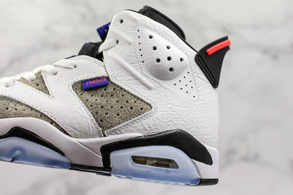 Nike Air Jordan 6 Retro Flight Nostalgia White Gray Sneakers