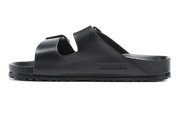 Birkenstock Two-Button Pure Black EVA Casual Slippers
