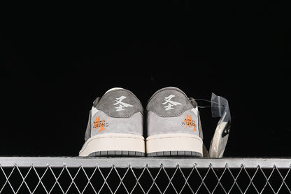 Nike Air Jordan 1 Low WU KONG Travis Scott Fragment Design OG SP White Brown Gray Sneakers