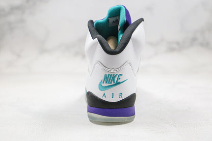 Nike Air Jordan 5 Retro White Grape Purple Sneakers