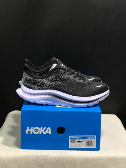 Hoka One One Kawana Cushioning Comfortable Gym Running Shoes Sneakers Black/White
