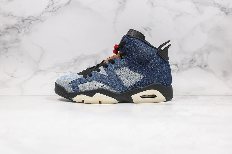 Nike Air Jordan 6 Retro Washed Denim 2019 Blue Sneakers
