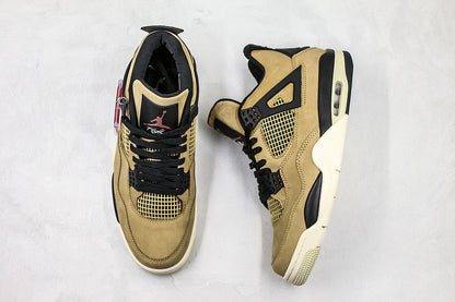 Nike Air Jordan 4 Retro Pale Ivory Black Sneakers