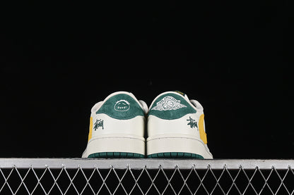 Nike Air Jordan 1 Low OG SP Travis Scott Fragment Design White Green Yellow Sneakers