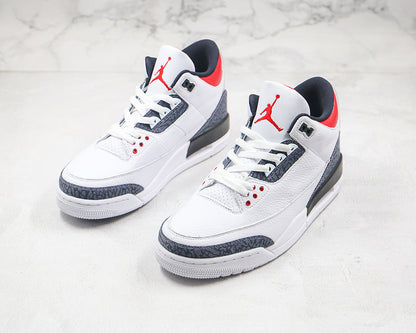 Nike Air Jordan 3 Retro SE-T CO JP Fire Red Denim Sneakers