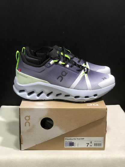 On Running Cloudsurfer Trail Waterproof Comfortable And Breathable Running Shoes Grey/Heather