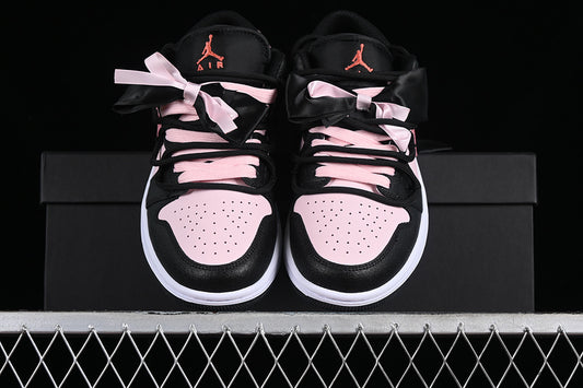 Nike Air Jordan1 Low Black Pink Sneakers